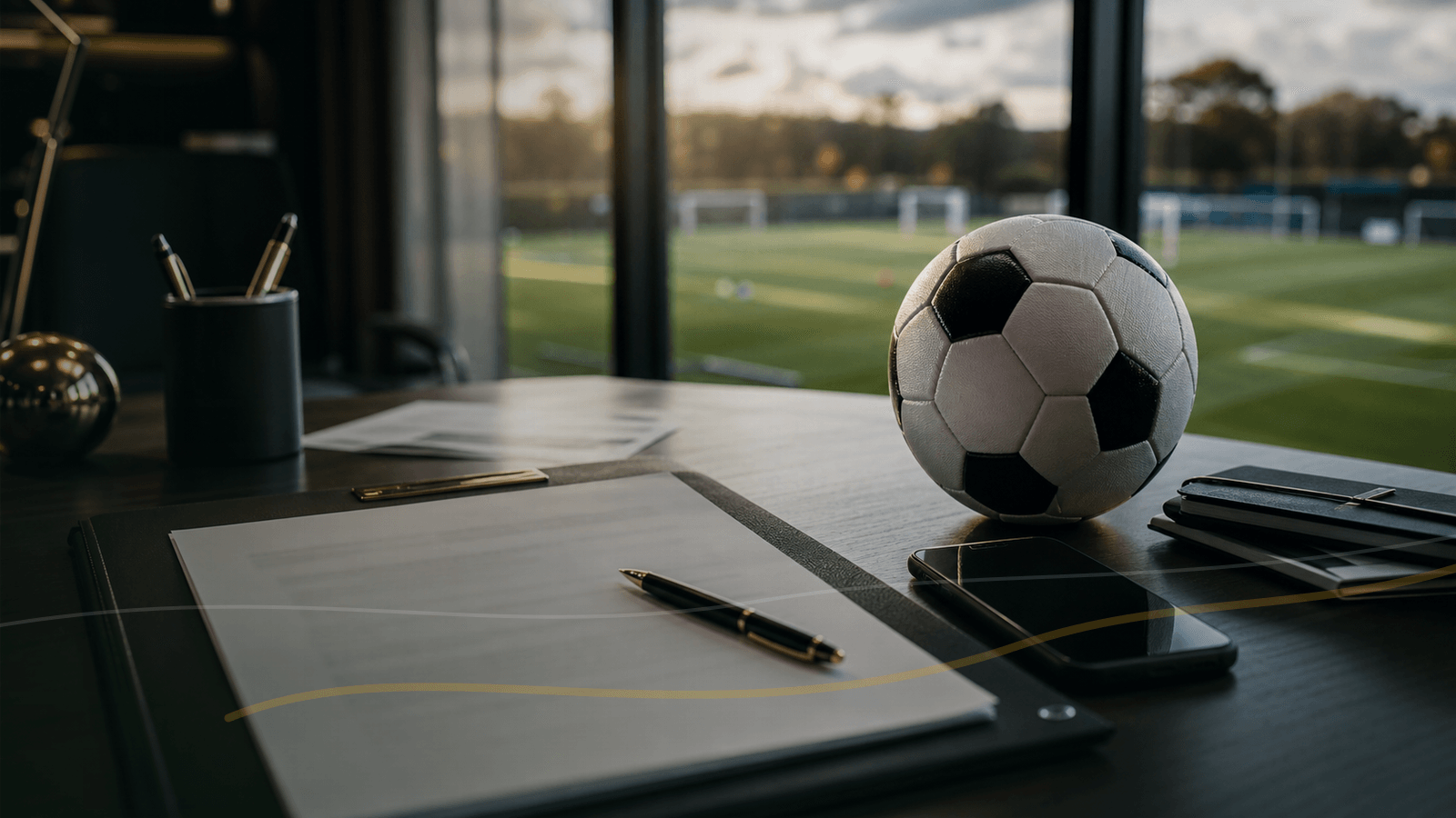 AI-gegenereerd redactioneel voetbalbeeld bij FC Utrecht wil Boy Kemper transfervrij ophalen bij NAC